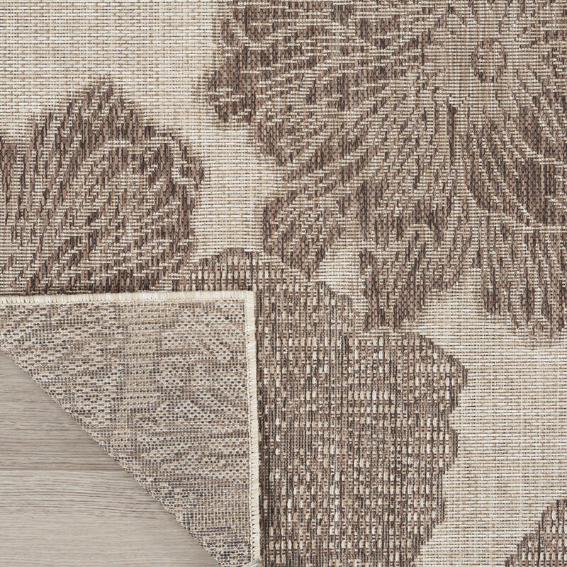HomeRoots Floral Indoor Outdoor Area Rug image number 4