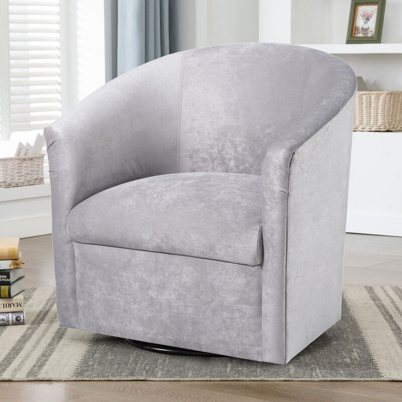 Eden Silver Swivel Chair image number 4