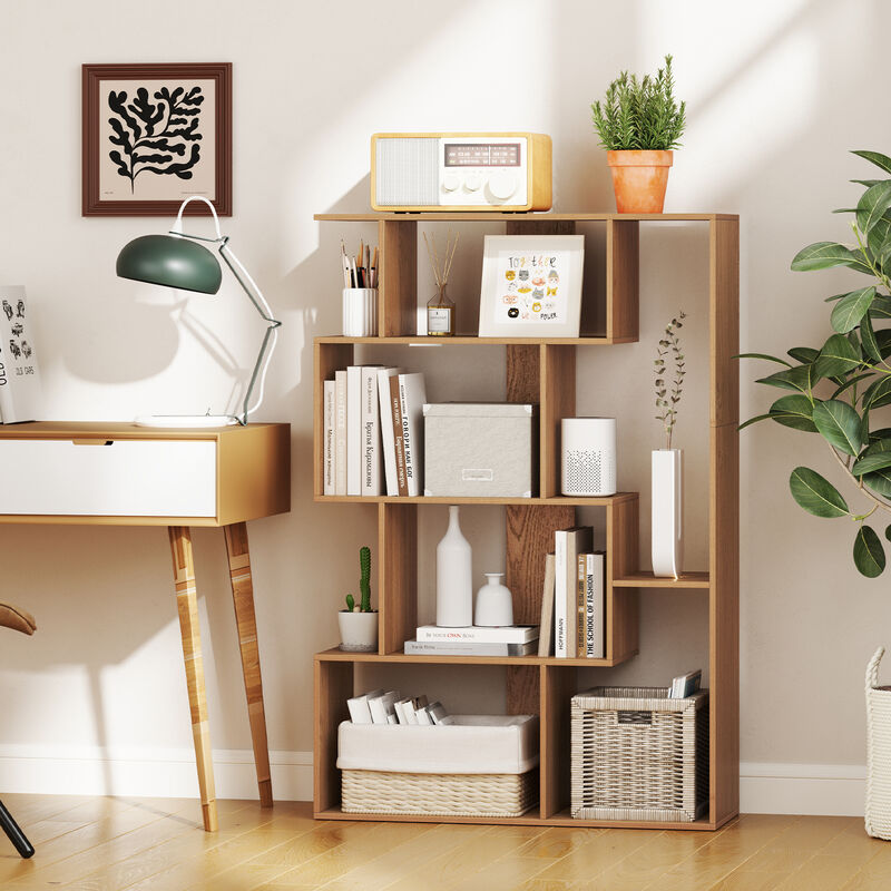 Space-Saving 6-Cube Open-Back Geometric Shelf &ndash; Functional Storage for Bedroom and Living Areas