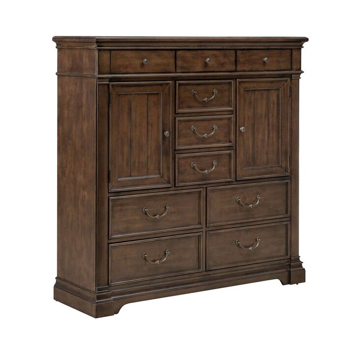 Liberty Furniture Arden Road 2 Door 10 Drawer Chest for Bedroom - Satin Cherry