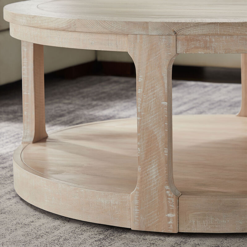 Votnix 2‑Tier Round Coffee Table image number 5