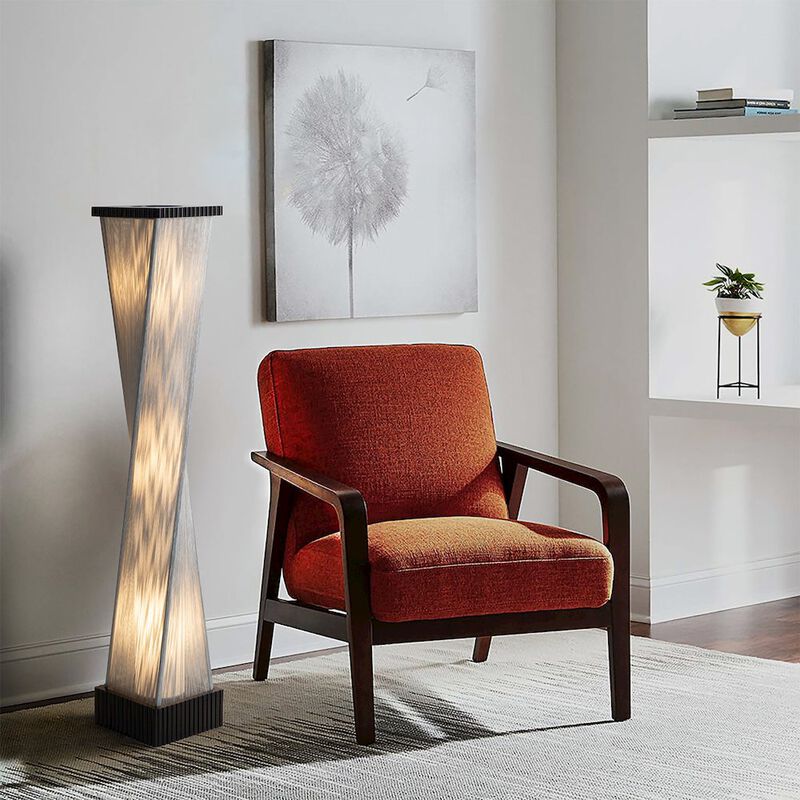 NOVA OF CALIFORNIA Torque Accent Floor Lamp - Ebony