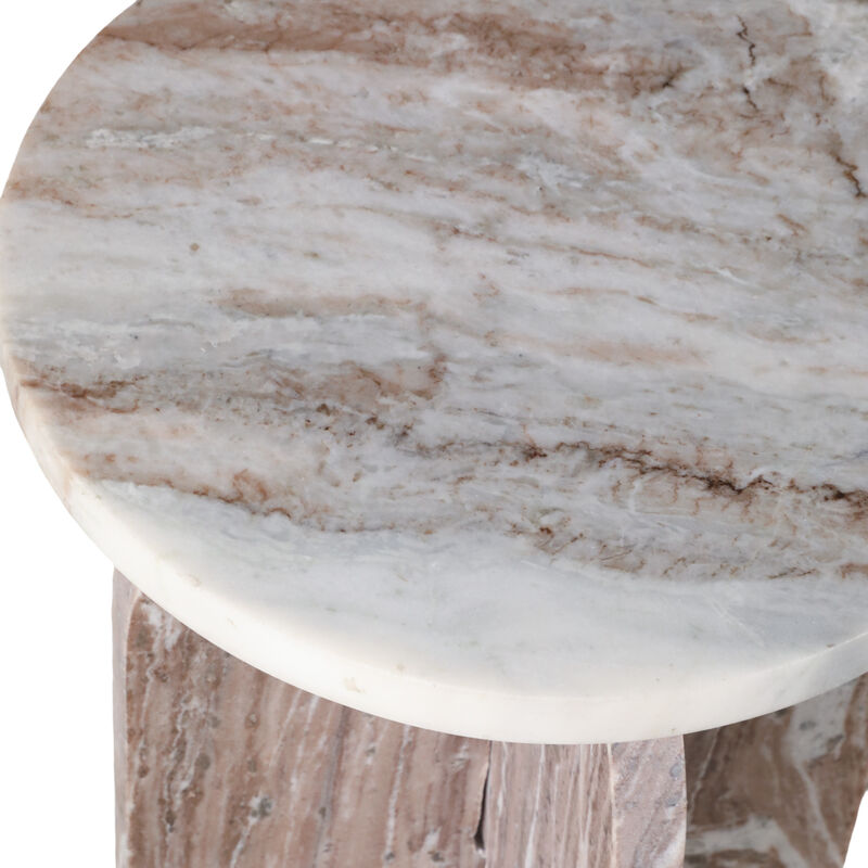 The Round Top Marble Accent Table image number 5