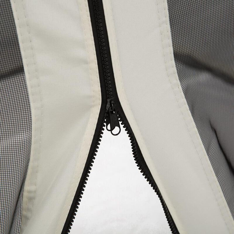 Hivvago 13x13 Outdoor Gazebo Mesh Screen with Zippers image number 7