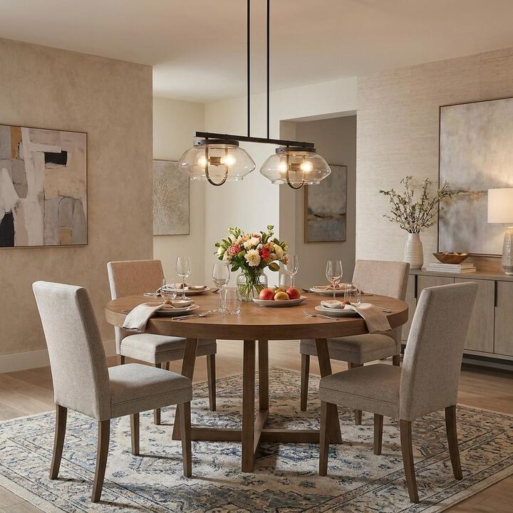 HomeRoots Garner 4-Light Oil-Rubbed Bronze Island Pendant