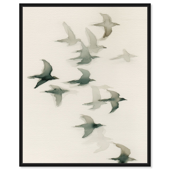 Silent Migration I Animals Canvas Print by Art Remedy