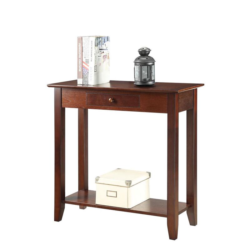 Convience Concept, Inc. American Heritage Hall Table with Drawer and Shelf