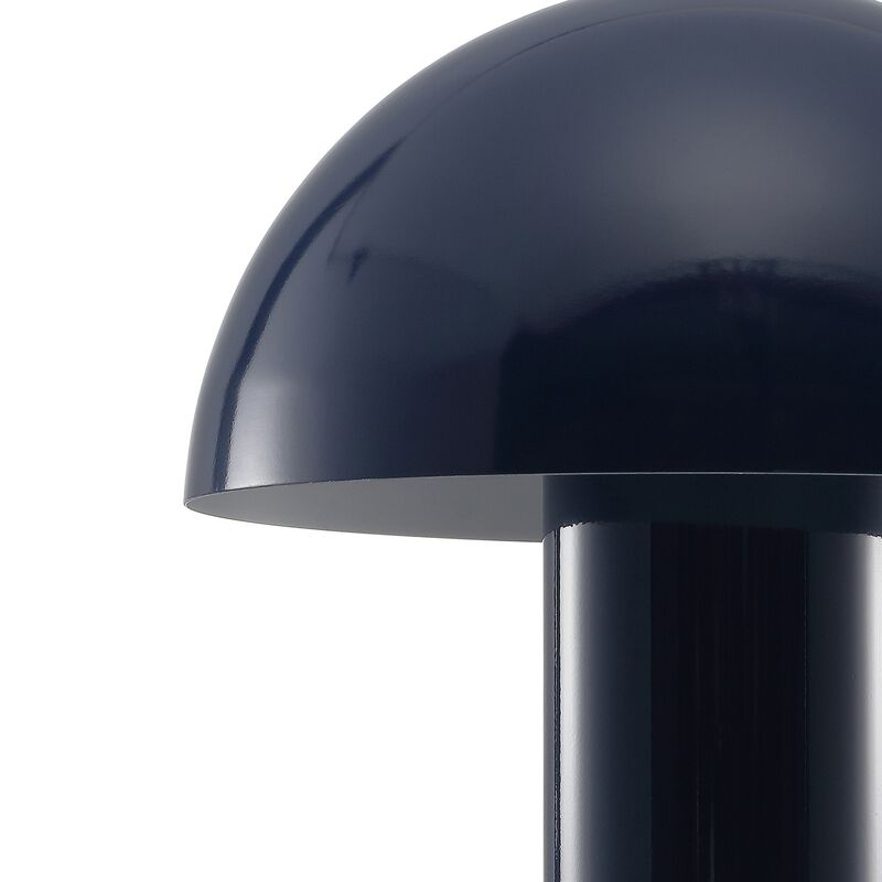 Boletus Contemporary Bohemian Rechargeablecordless Iron Integrated LED Mushroom Table Lamp