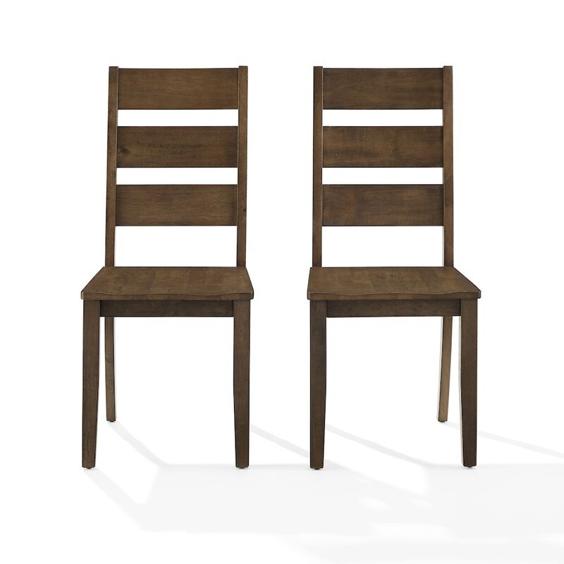 Joanna 2-Piece Ladder-Back Dining Chair Set