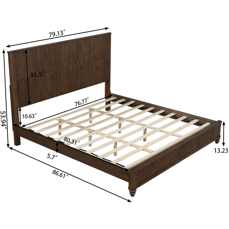 Zafblu King Platform Bed image number 8