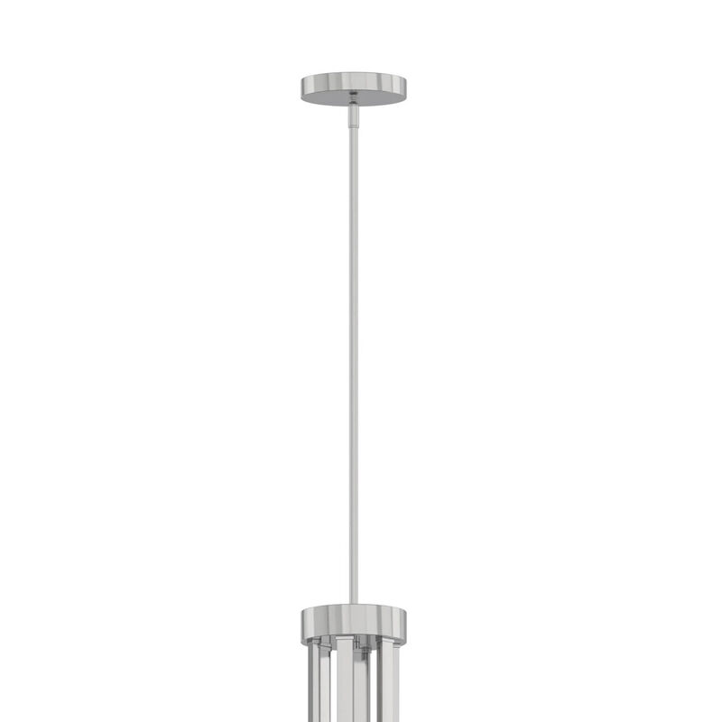 42" 18-Light Contemporary Polished Nickel Crystal Chandelier, Large Circular Ceiling Light for Living Room, Dining Room image number 3