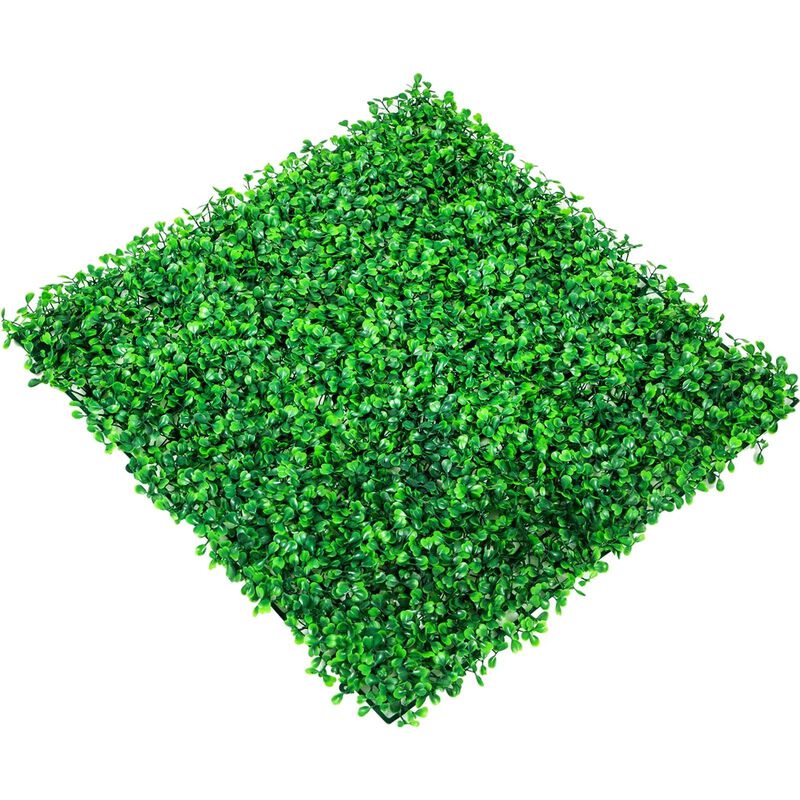 6PCS Artificial Boxwood Hedge Wall Panels UV Resistant Privacy Fence Grass for Indoor Outdoor-Green image number 0