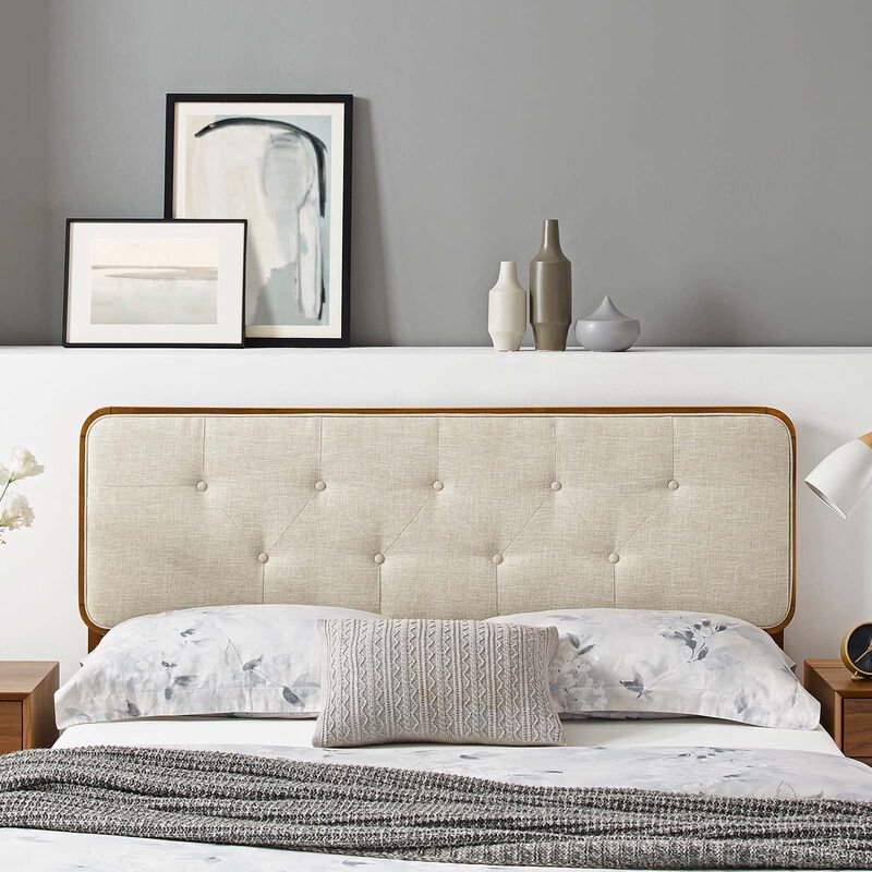 Modway - Collins Tufted Twin Fabric and Wood Headboard image number 1