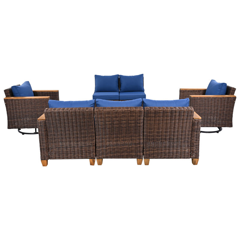 Merax Wicker Outdoor Patio Furniture Seating Set image number 8