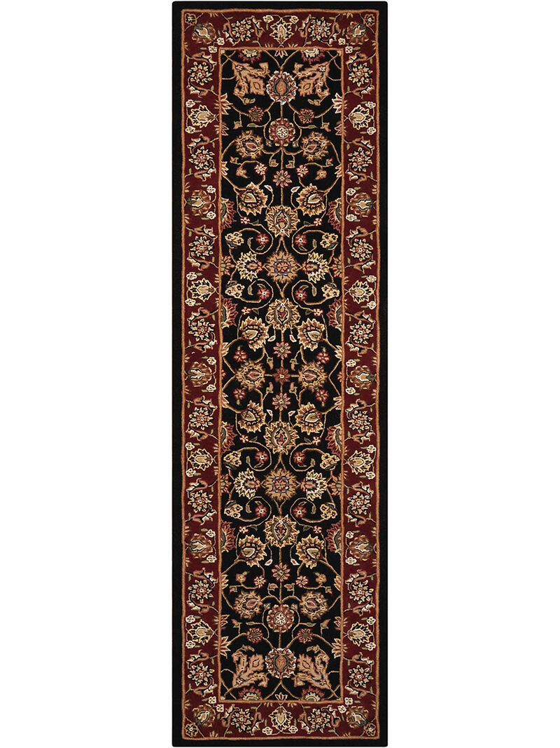 Nourison 2000 2017 Black 2'6" x 12' Rug