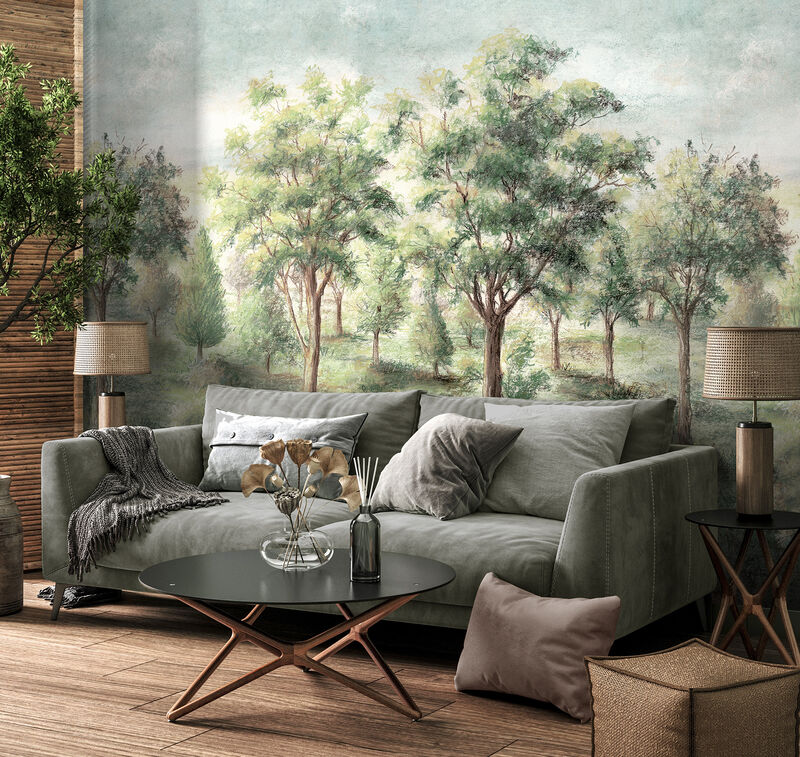 Orchard Green Wall Mural image number 2