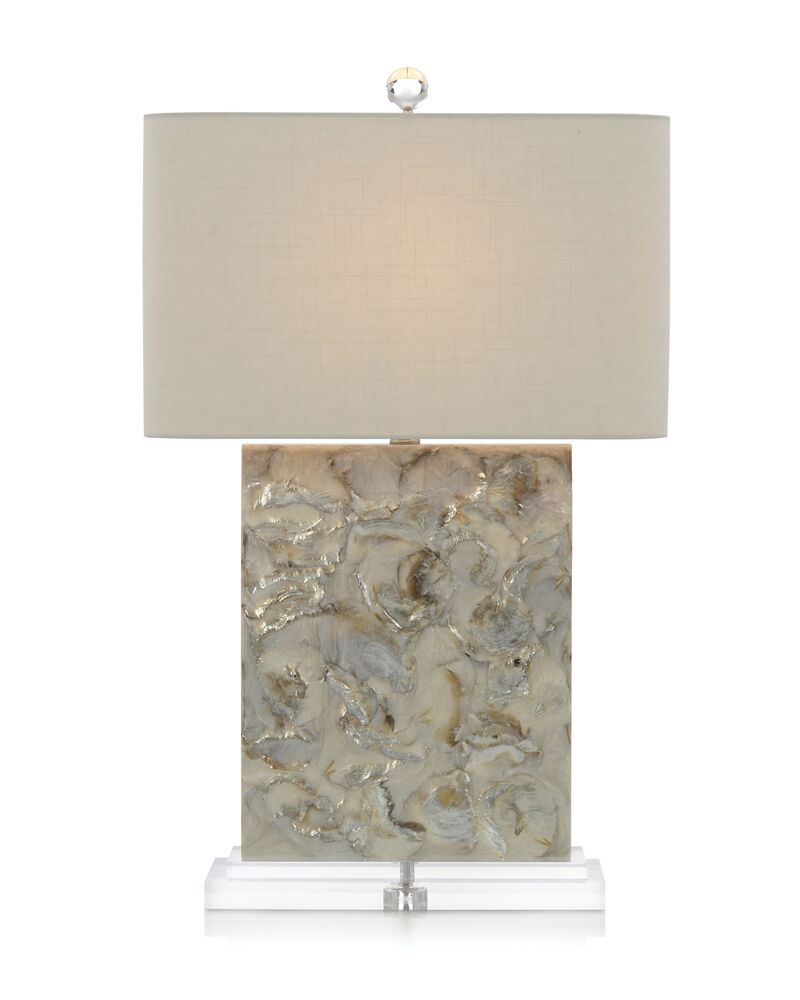 Creamy White and Sultry Grey Table Lamp image number 0
