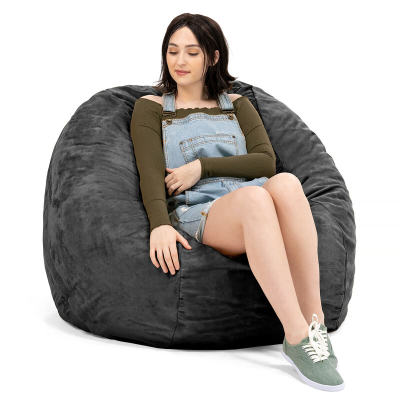 Jaxx Saxx 4 Foot Round Bean Bag w/ Removable Cover