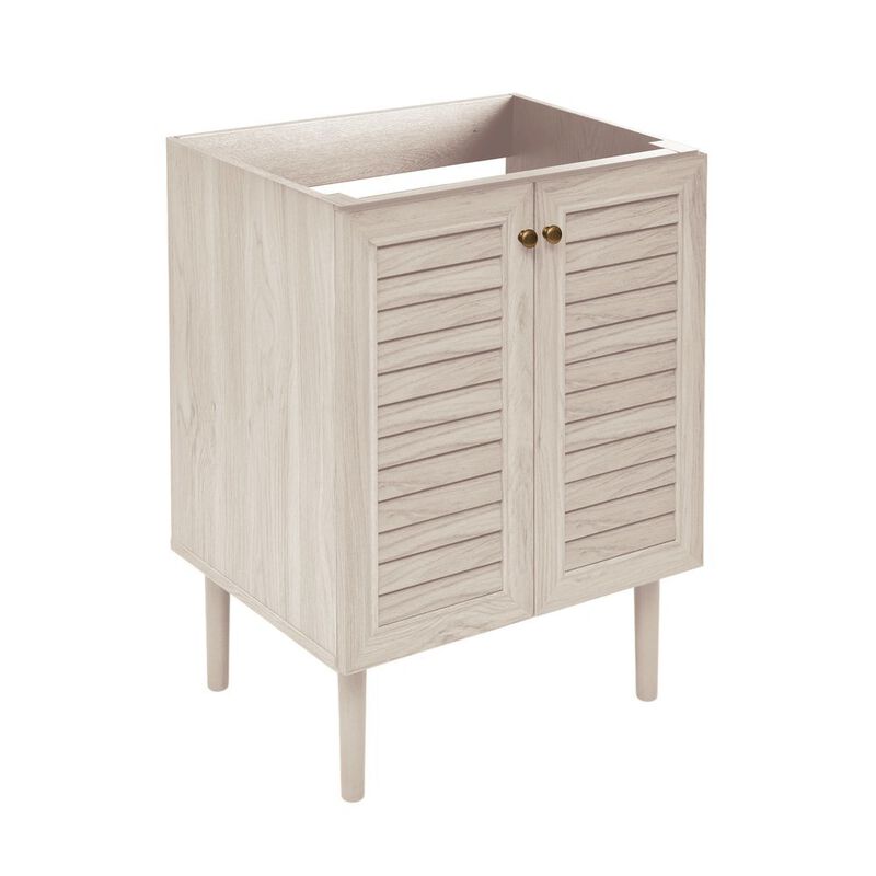 Bron 24" Freestanding Bathroom Vanity Cabinet without Top in White Oak image number 2