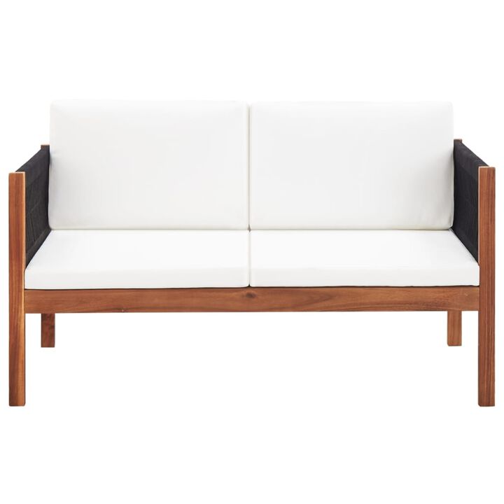 vidaXL Garden Sofa 2-Seater Solid Acacia Wood