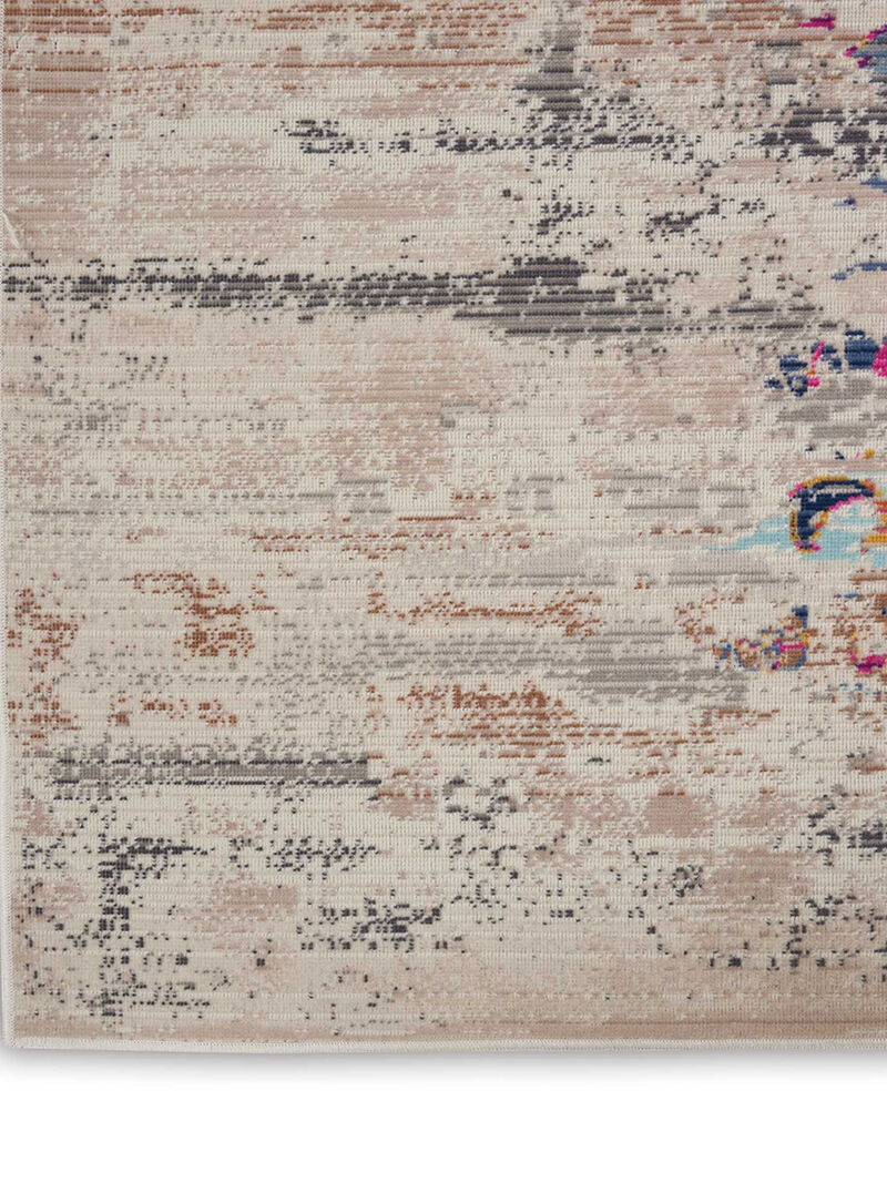 Vintage Kashan VKA02 Ivory 4' x Round Rug