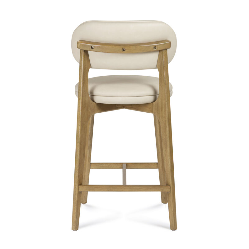 Carnation Cream Performance Vegan Leather Counter Stool image number 4