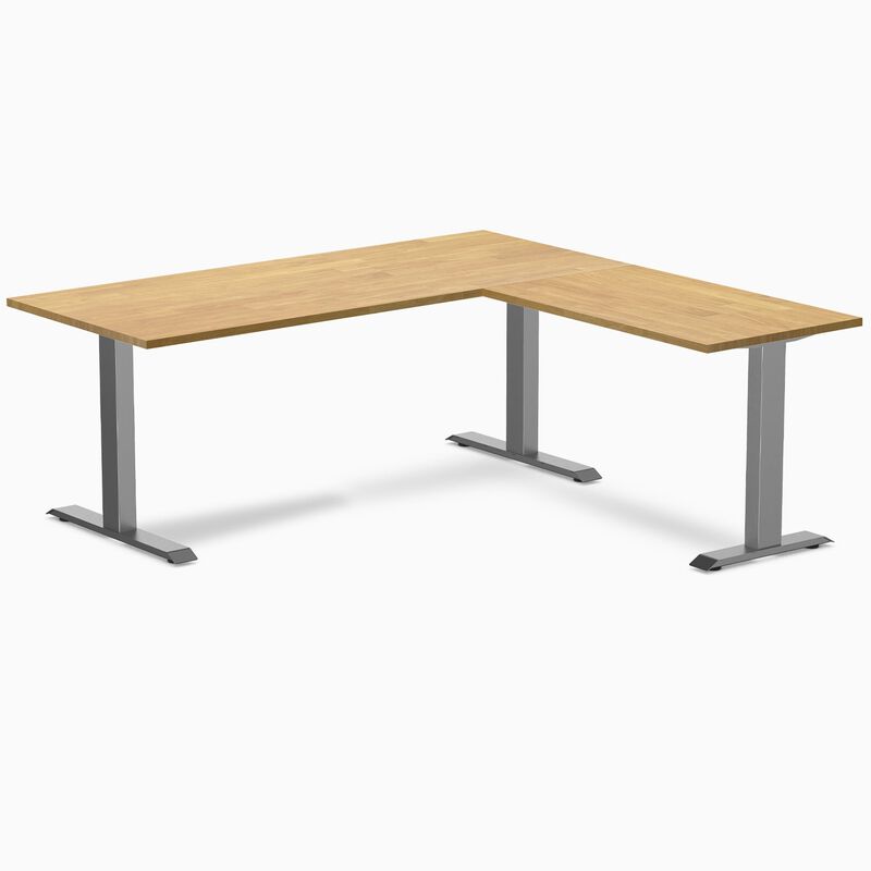 Desky Zero Rubberwood L-Shape Office Desk image number 0