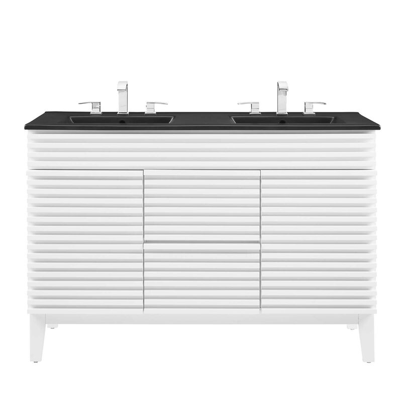 Render 48" Double Sink Bathroom Vanity image number 3
