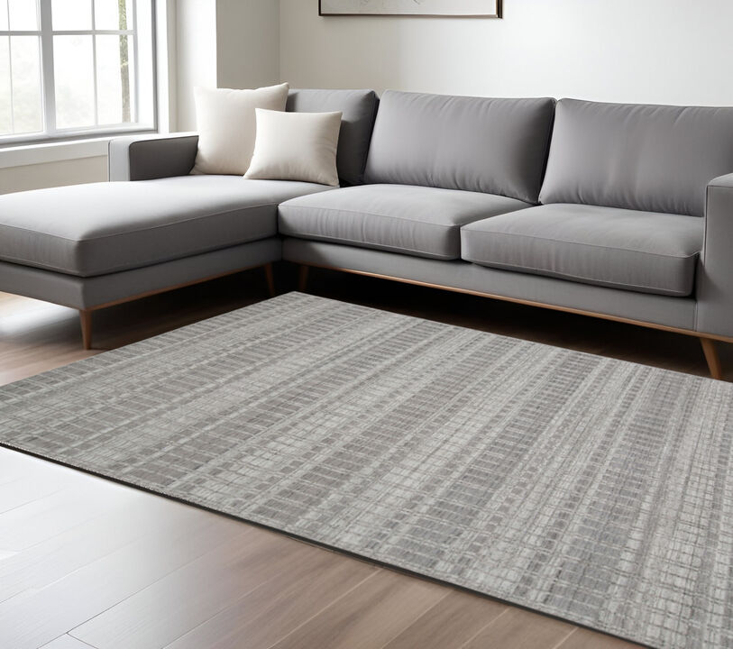 HomeRoots Geometric Hand Woven Area Rug