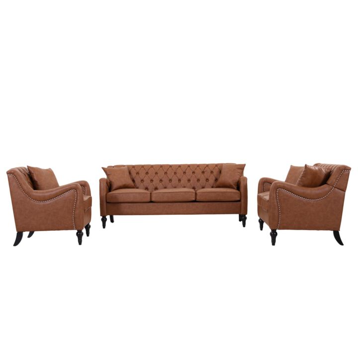 Rislot PU Leather Sofa Set