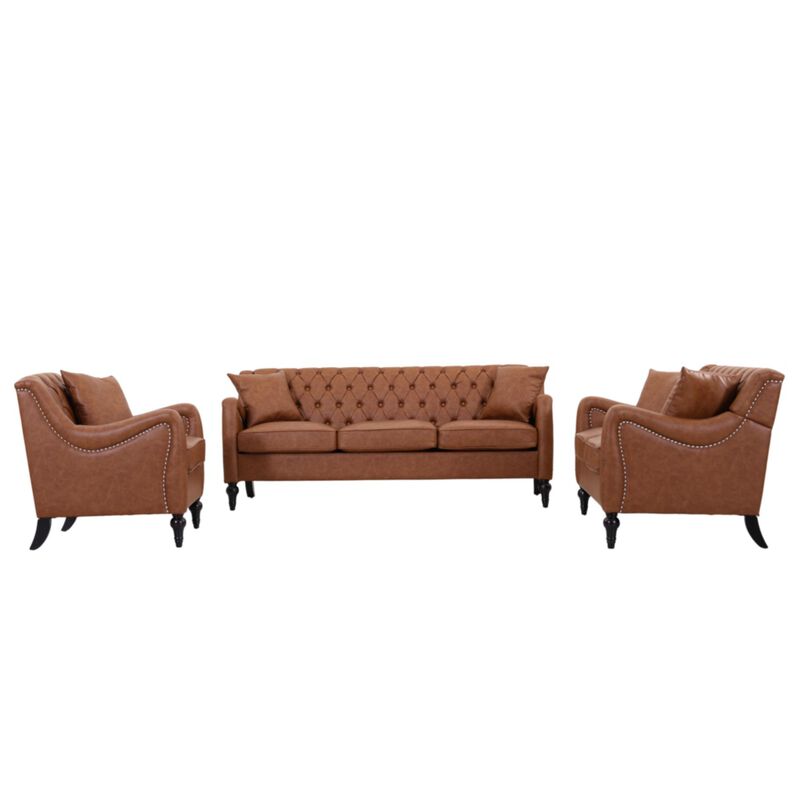 Rislot PU Leather Sofa Set image number 0