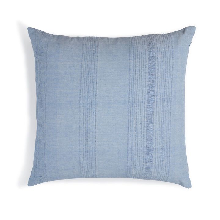 Handwoven Cotton Throw Pillow with Insert | 20" &times; 20" | Foundation | Whipped Cream
