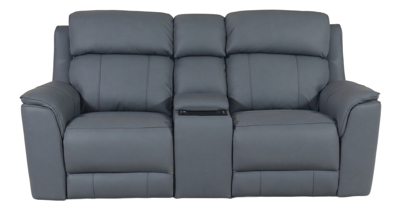 Oslo Power Leather Loveseat image number 0