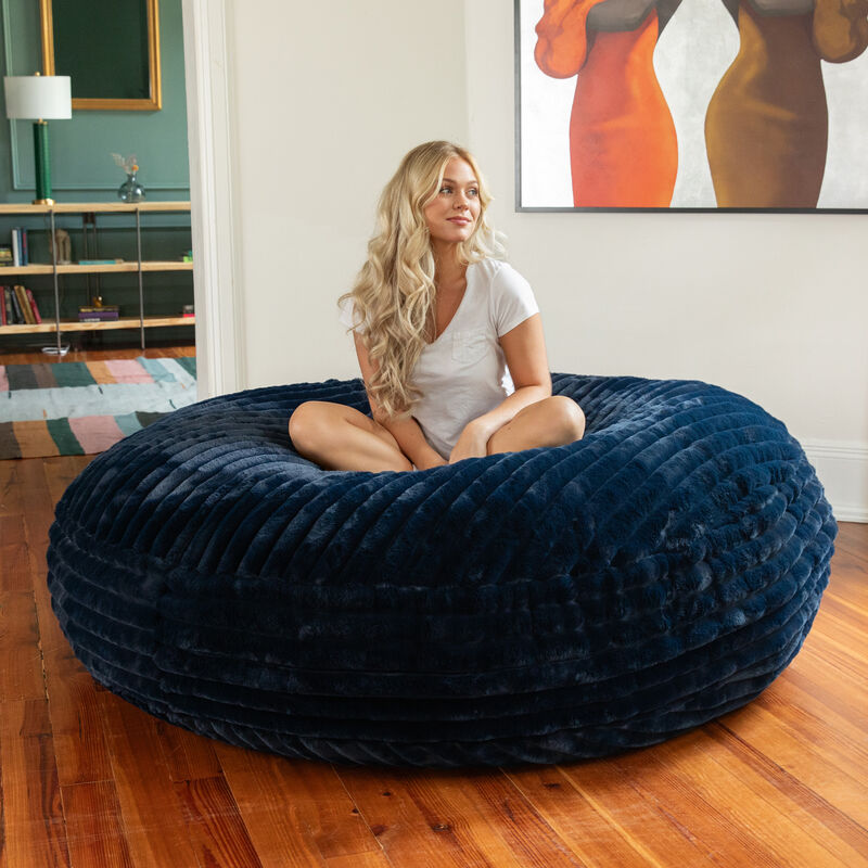 Jaxx 6 Foot Cocoon - Large Bean Bag Chair for Adults, Mondo Fur image number 3