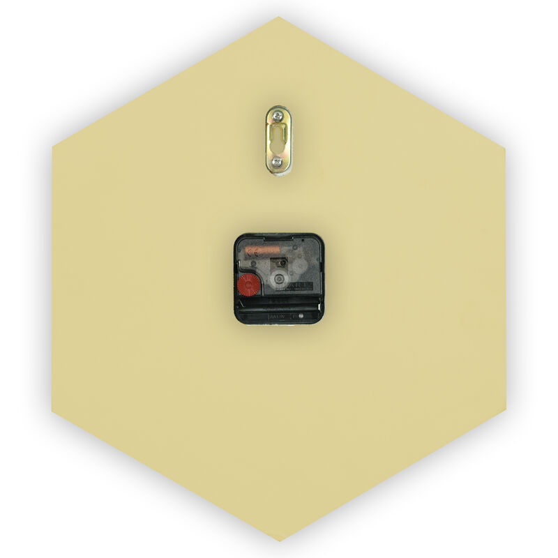 LeisureMod Manchester Modern Design Diamond Shaped Wall Clock - Silent Non-Ticking Quartz Clock for Living Room, Bedroom, or Office - Cream Decorative Wall Clock