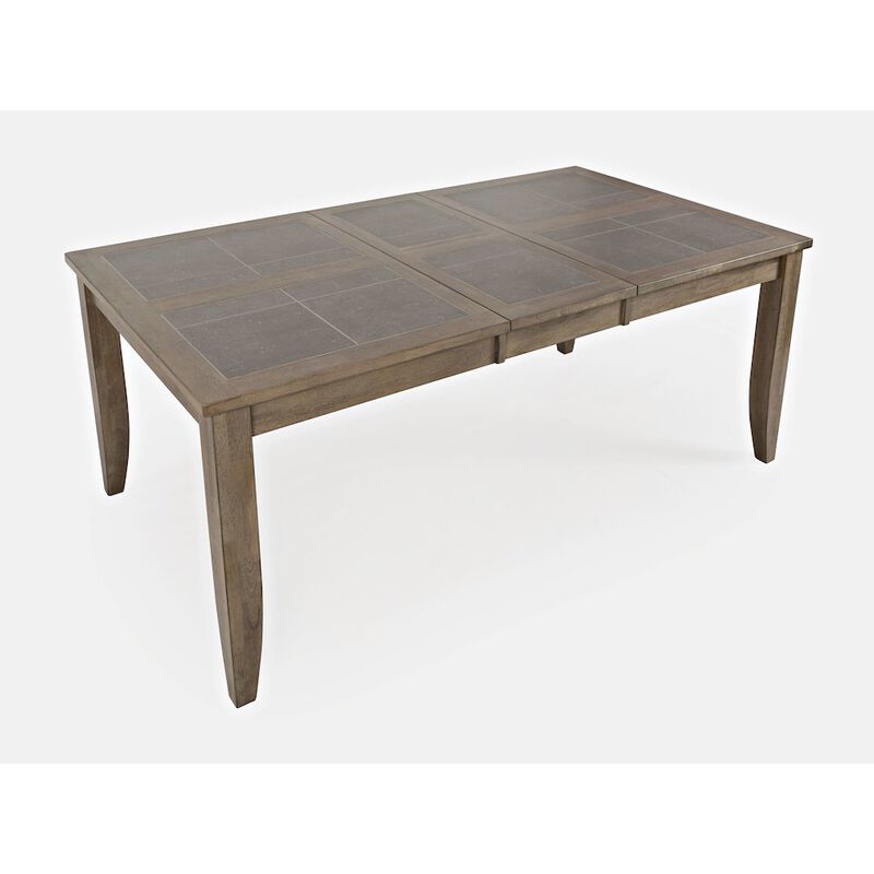 Jofran Prescott Park Modern Contemporary 74'' Extension Dining Table with Tile Inlay