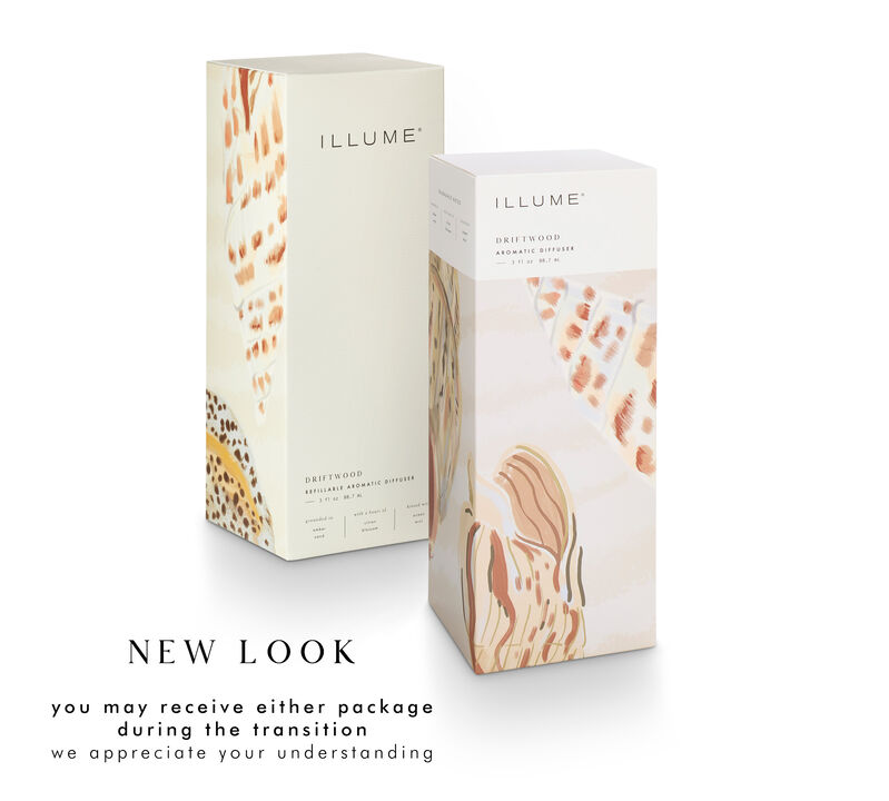 ILLUME Beautifully Done Driftwood Refillable Aromatic Diffuser