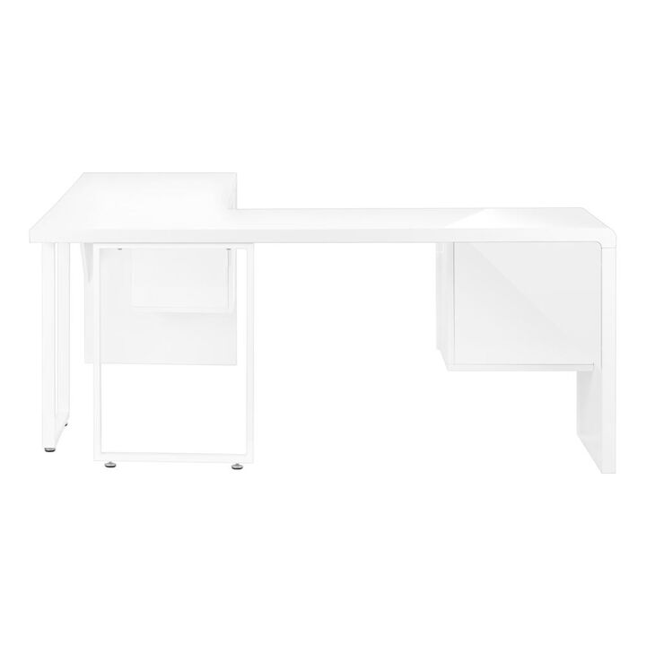 Computer Desk, Home Office, Corner, Left, Right Set-up, Storage Drawers, 72L