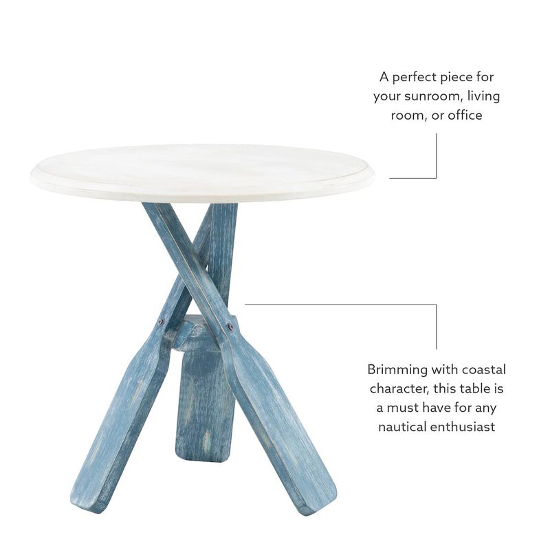 Linon Omar Side Table Blue image number 7