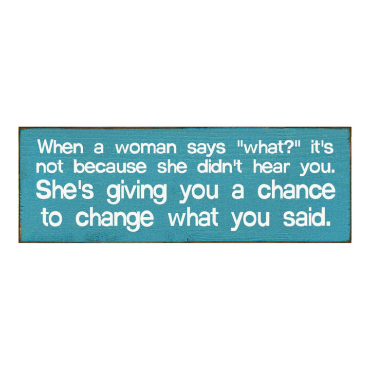 Funny Marriage Quote Wall Decor on Solid Knotty Pine Wood with Hanging Slot