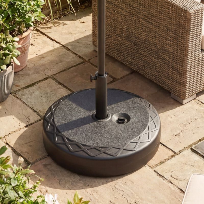 Fillable Umbrella Base 90 LBS Heavy Duty Sand Filled Round Market Umbrella Stand image number 2
