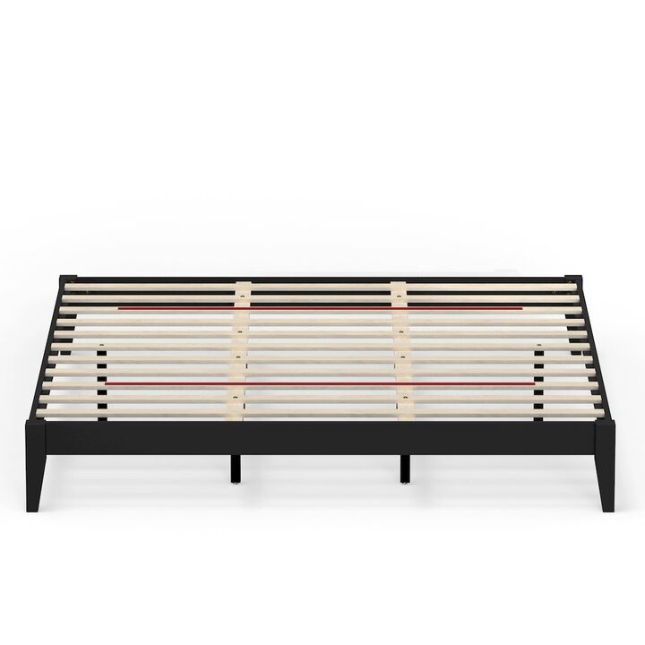 Comfort Pointe Serene Farmhouse Style King Wood Bed Frame - Black