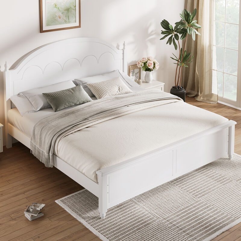 Upholstered Platform Bed image number 1