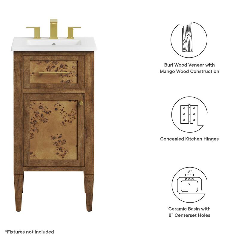 Elysian 18" Wood Bathroom Vanity image number 2