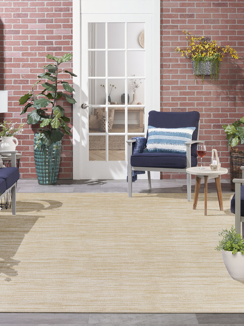 Nourison Essentials NRE01 Ivory/Gold 10' x 14' Rug