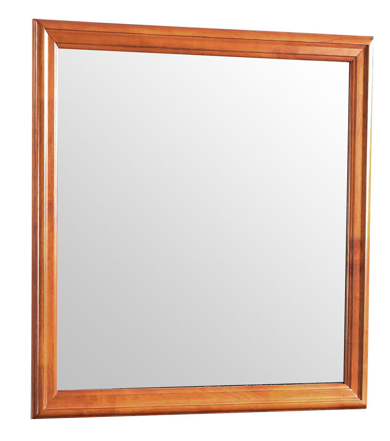 38 in. x 38 in. Classic Square Wood Framed Dresser Mirror image number 1