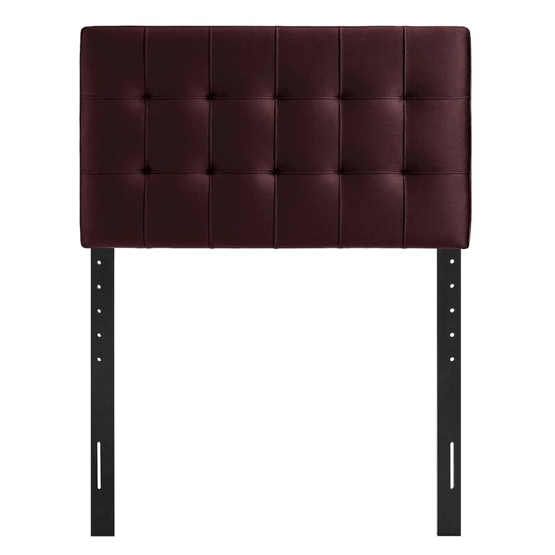Lily Stain-Resistant Performance Velvet Twin Size Headboard image number 3