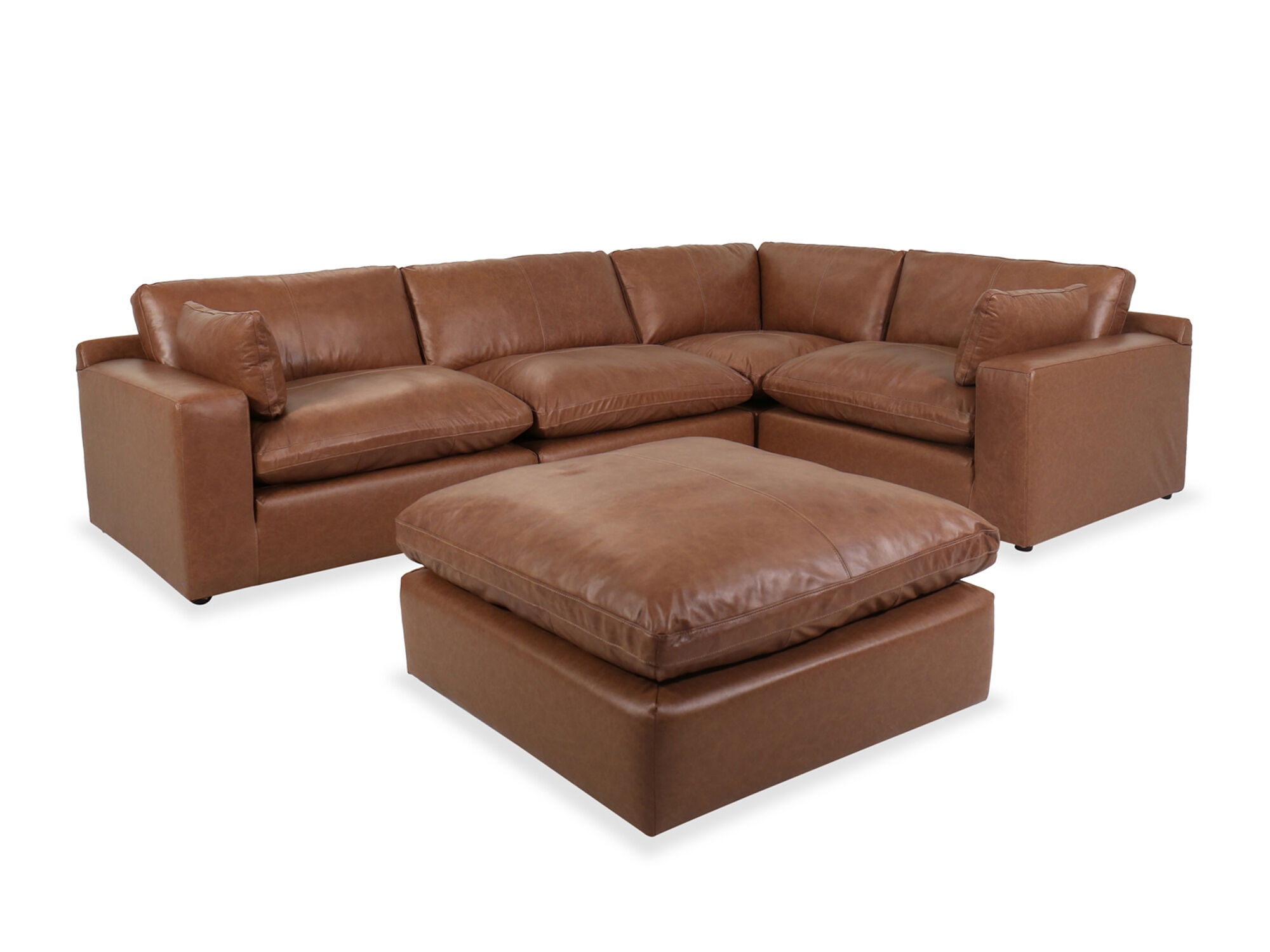 Emilia 4-Piece Sectional and Ottoman Set | Mathis Home