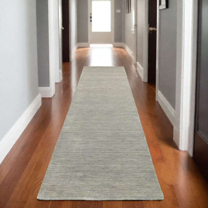 HomeRoots Wool Hand Tufted Runner Rug