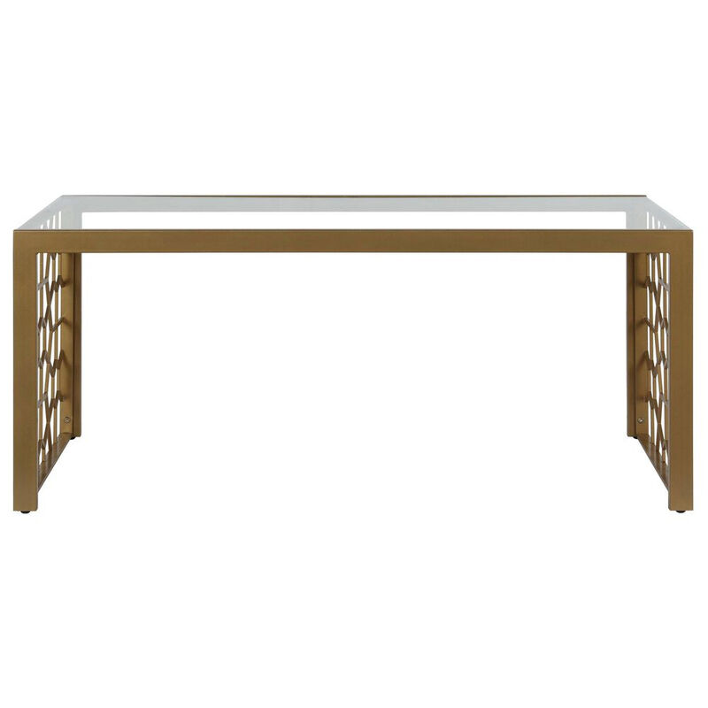 Juliette Glass Top Coffee Table, Tempered Glass